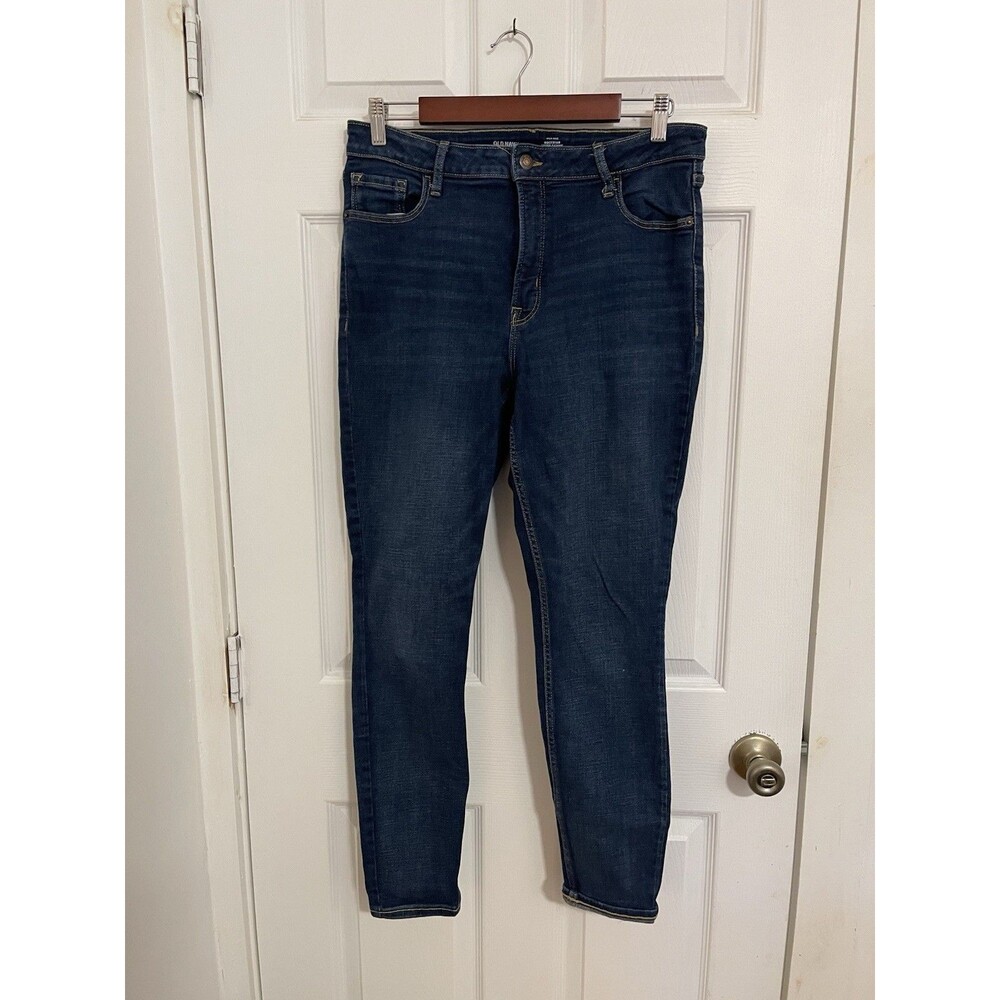 Old Navy High Rise Rockstar Super Skinny Secret Smooth Pockets Size 14